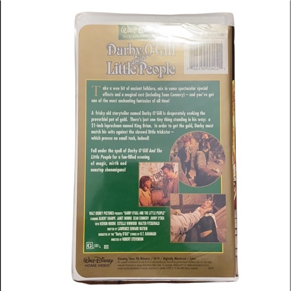 Disney Darby O’Gill and the Little People VHS Tape - Picture 2 of 2